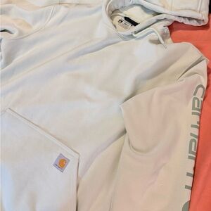 Carhartt Off-White Loose Fit Hoodie